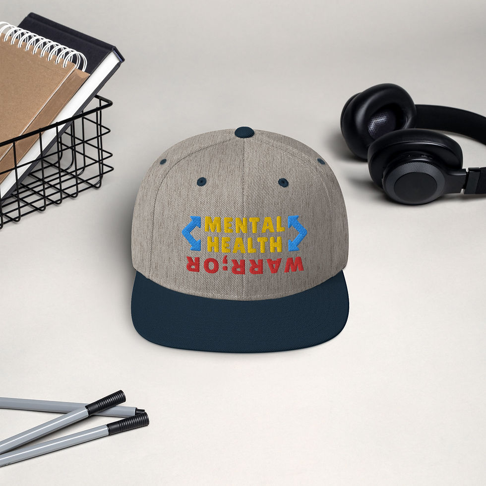 Thumbnail: Mental Health Warrior Snapback Hat | Embroidered | (HV26)