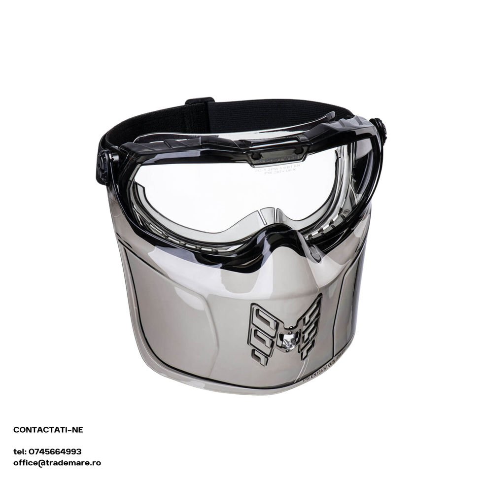 Ochelari de protecție de calitate superioară, cu protecție pentru ochelari de protecție sporită a ochilor și a feței.