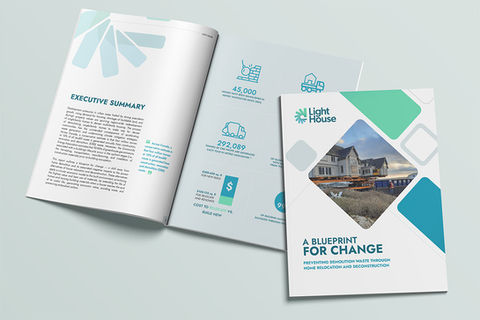 Report Design Blueprint for Change by KAPOW Creative