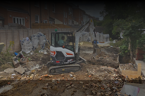 groundworks construction completed by DAR construction ltd in brockley