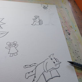 「ひまわりの花の下で」