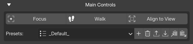Main Controls