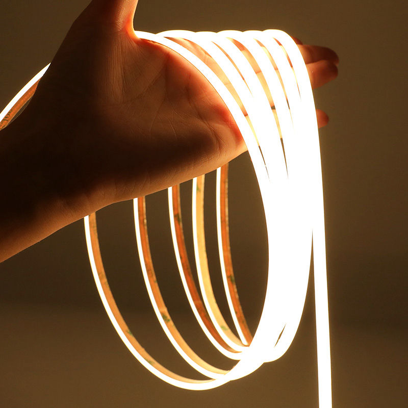Thumbnail: White Narrow Neon Effect Silicone COB LED Strip Tape Light 5x3mm