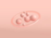 ピンクの抽象画バブル