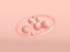 ピンクの抽象画バブル