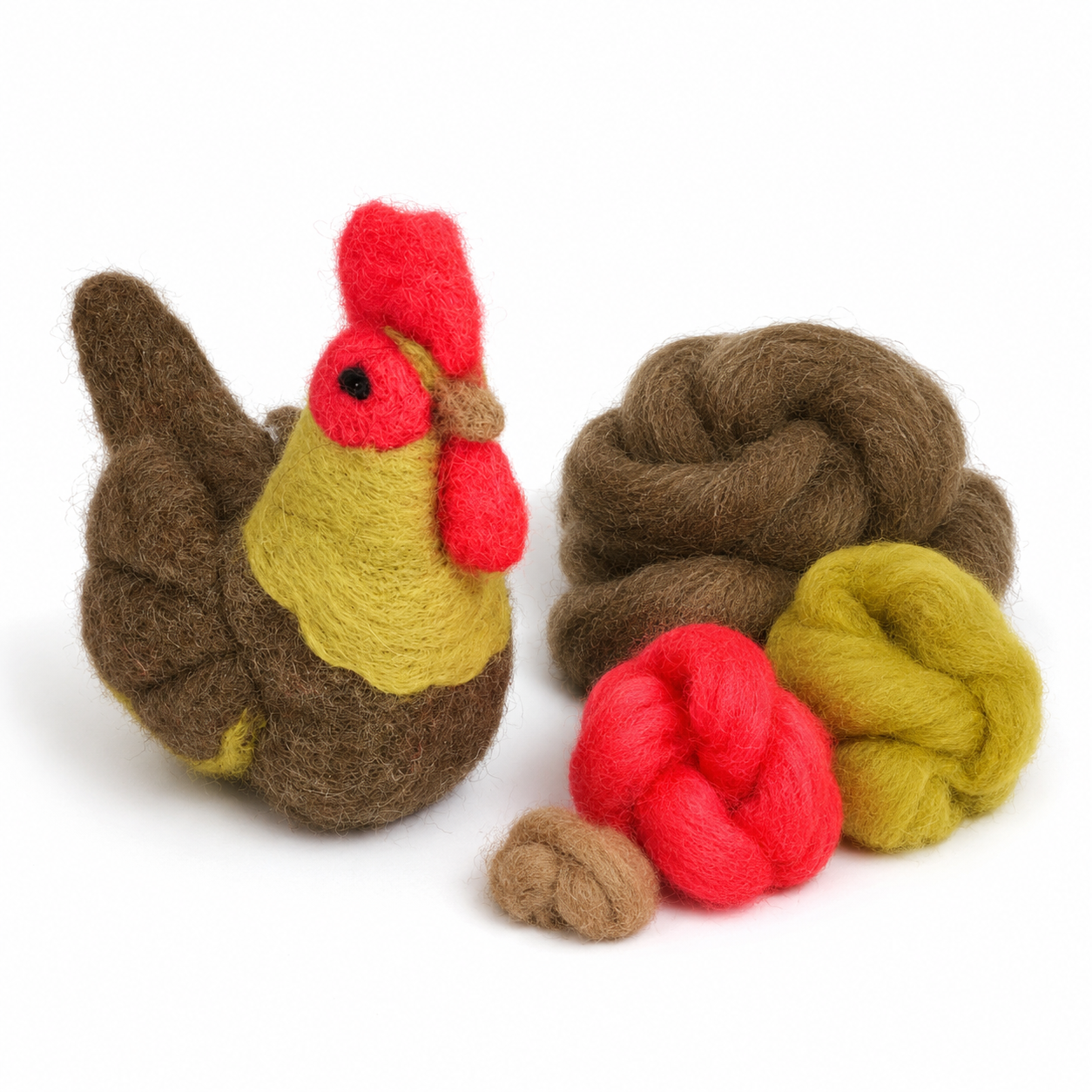 Brown Chicken Wool Refill Pack