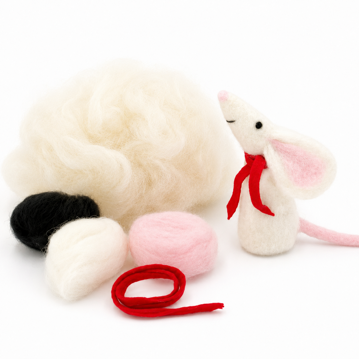 White Mouse Wool Refill Pack