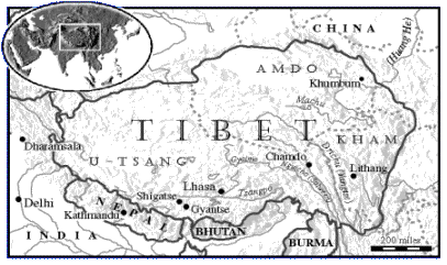tibet map