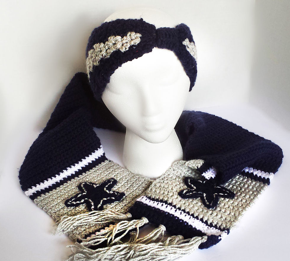 Thumbnail: Custom NFL Ear Warmer and Scarf