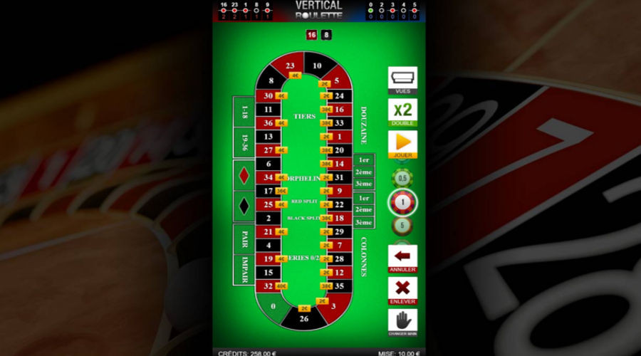 Blog LuckyGames.be - Gaming1 Vertical Roulette Game Review