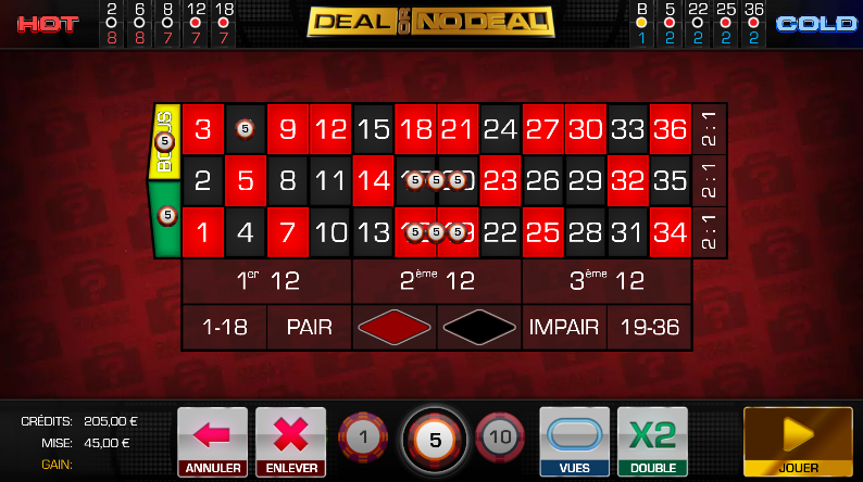 Blog LuckyGames.be - Gaming1 Deal or no Deal roulette review