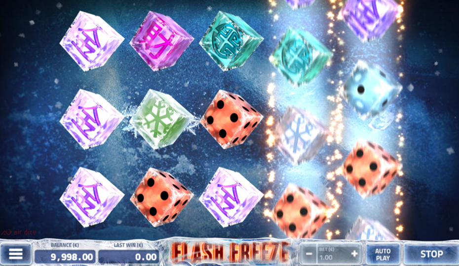 Blog LuckyGames.be - Airdice Flash Freeze Dice Slot Review