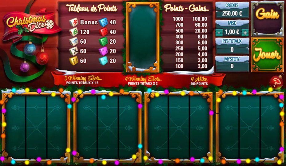 Blog LuckyGames.be - Gaming1 Dice Game Christmas Dice