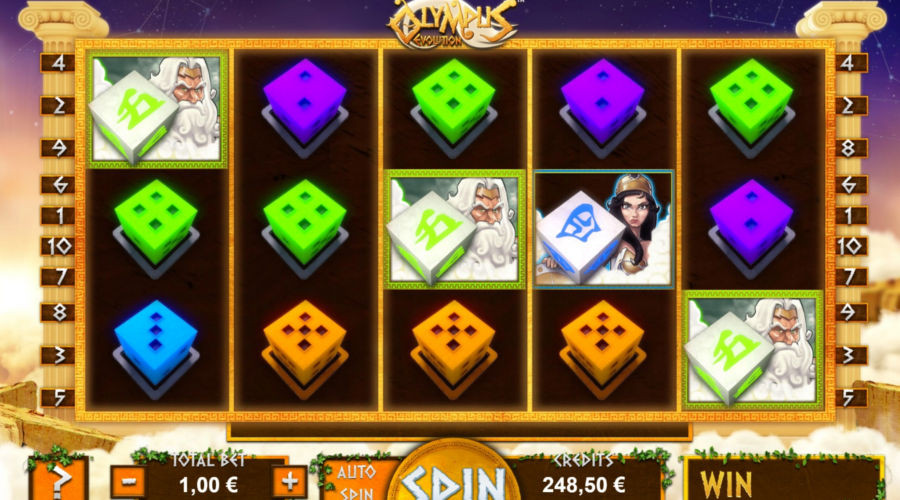 Blog LuckyGames.be - Gaming1 Olympus Evolution Dice Slot Review
