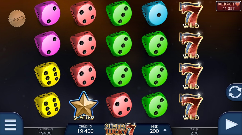 Blog LuckyGames.be -Airdice Super Lucky 7 Slot Game Review