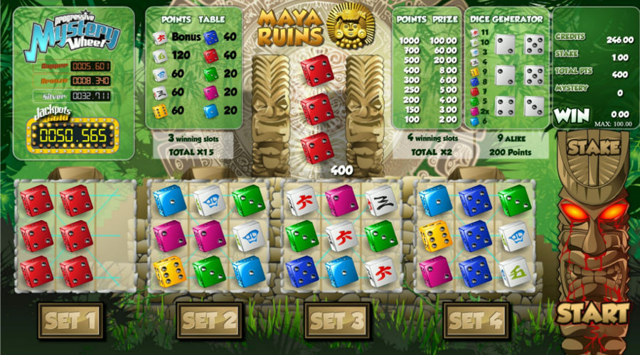 Blog LuckyGames.be - Gaming1 Maya Ruins Dice Game Review