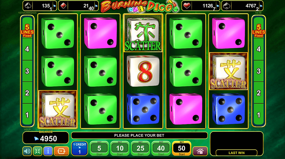 Blog LuckyGames.be - EGT 20 Burning Dice Slot Review