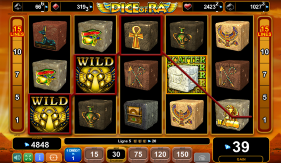 Blog LuckyGames.be - EGT Dice of Ra Dice Slot Review