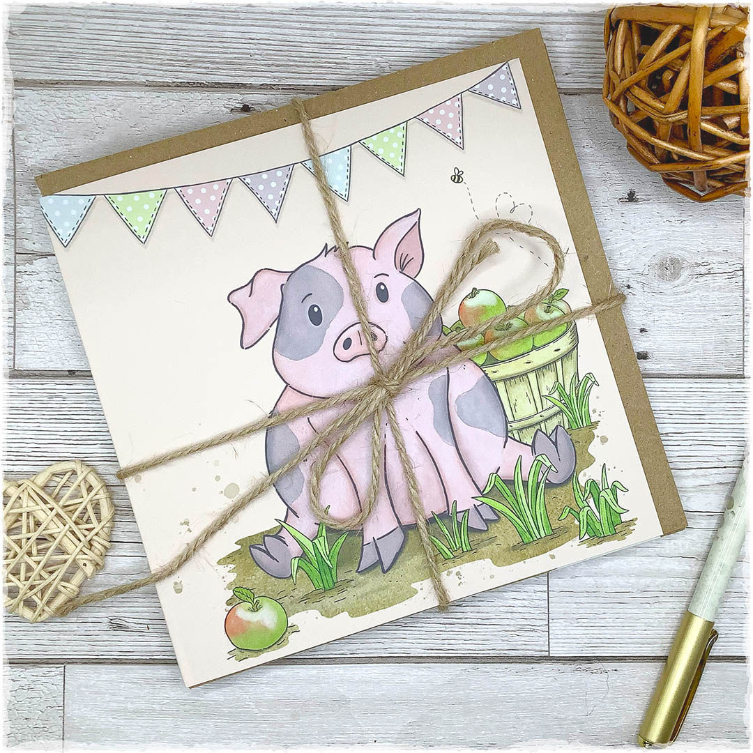 Bramley Pig Greeting Cards - Pack of 6
