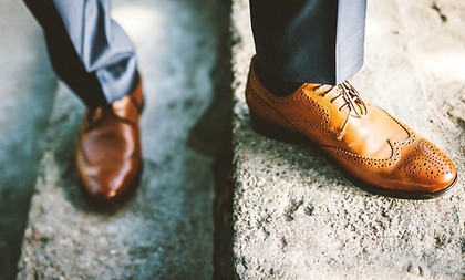 Los zapatos de cuero