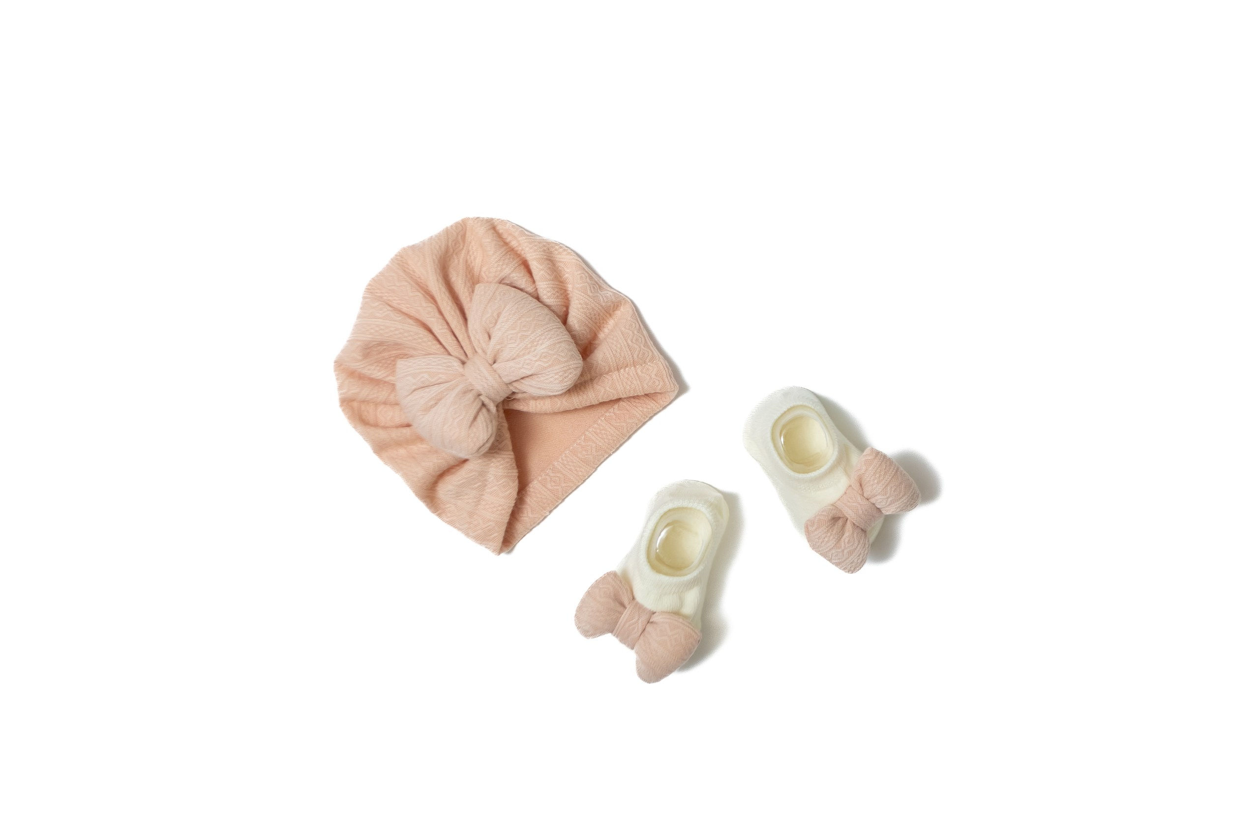 Newborn Bow Hat & Sock Set