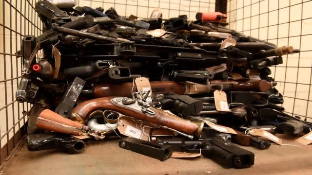 Confiscated Illegal Firearms