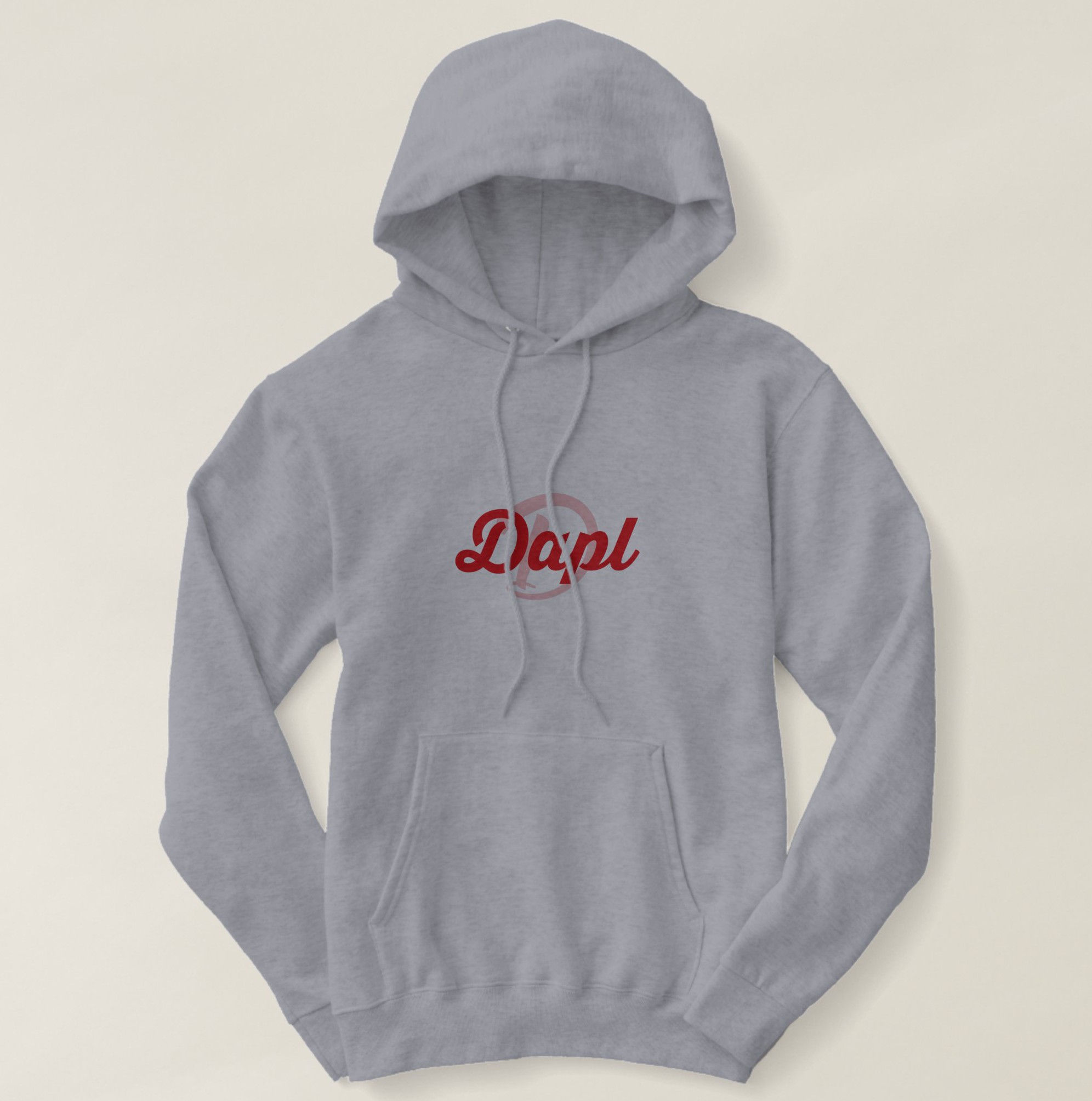 Moletom sweatshirt básica de capuz com capuz - cinza