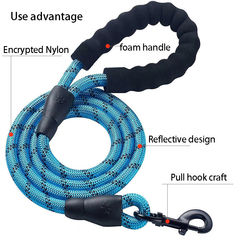 Thumbnail: 1.5M Reflective Dog Leash with Padded Handle