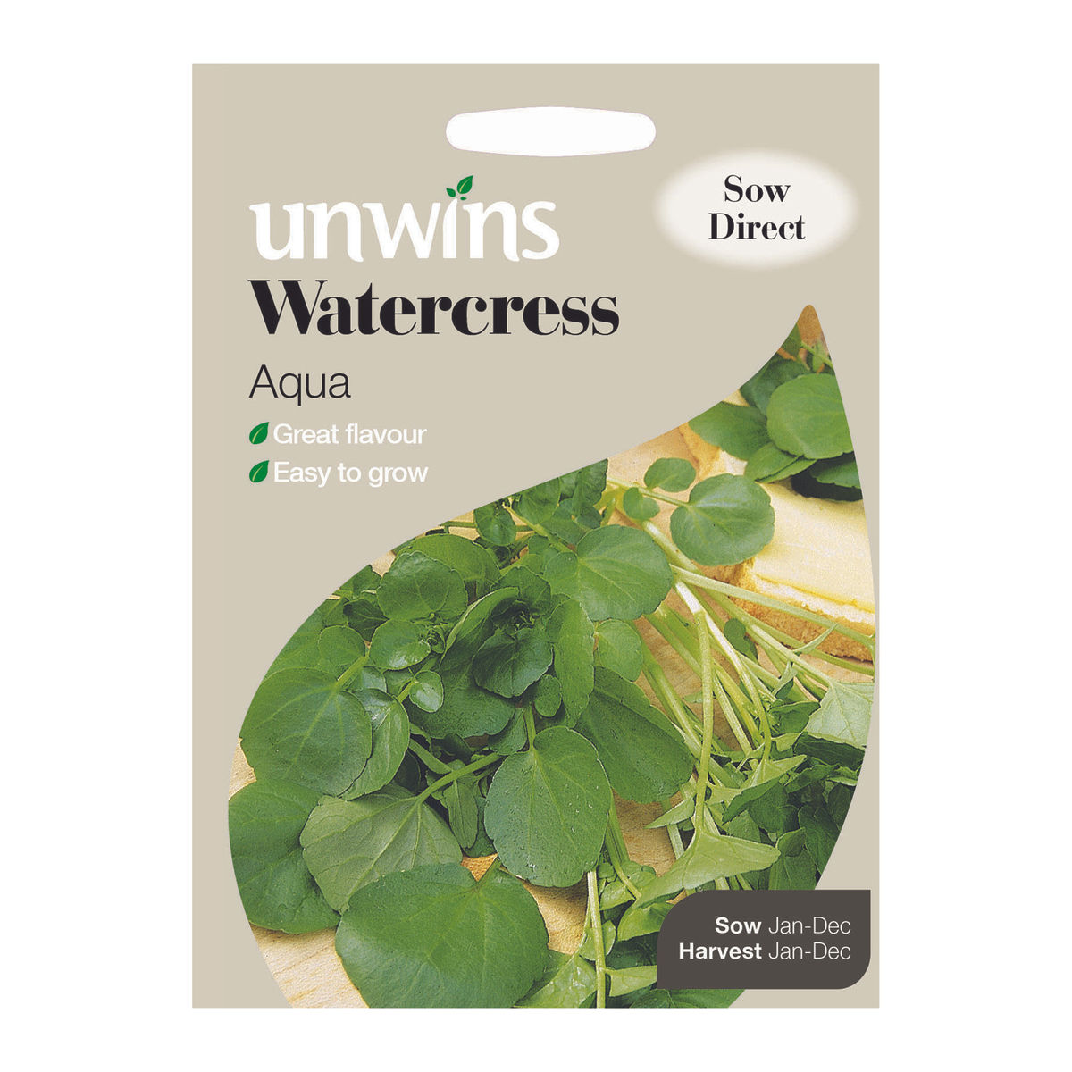 Unwins Watercress Aqua - Approx 1000 Seeds