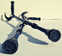 fallen falling crutches