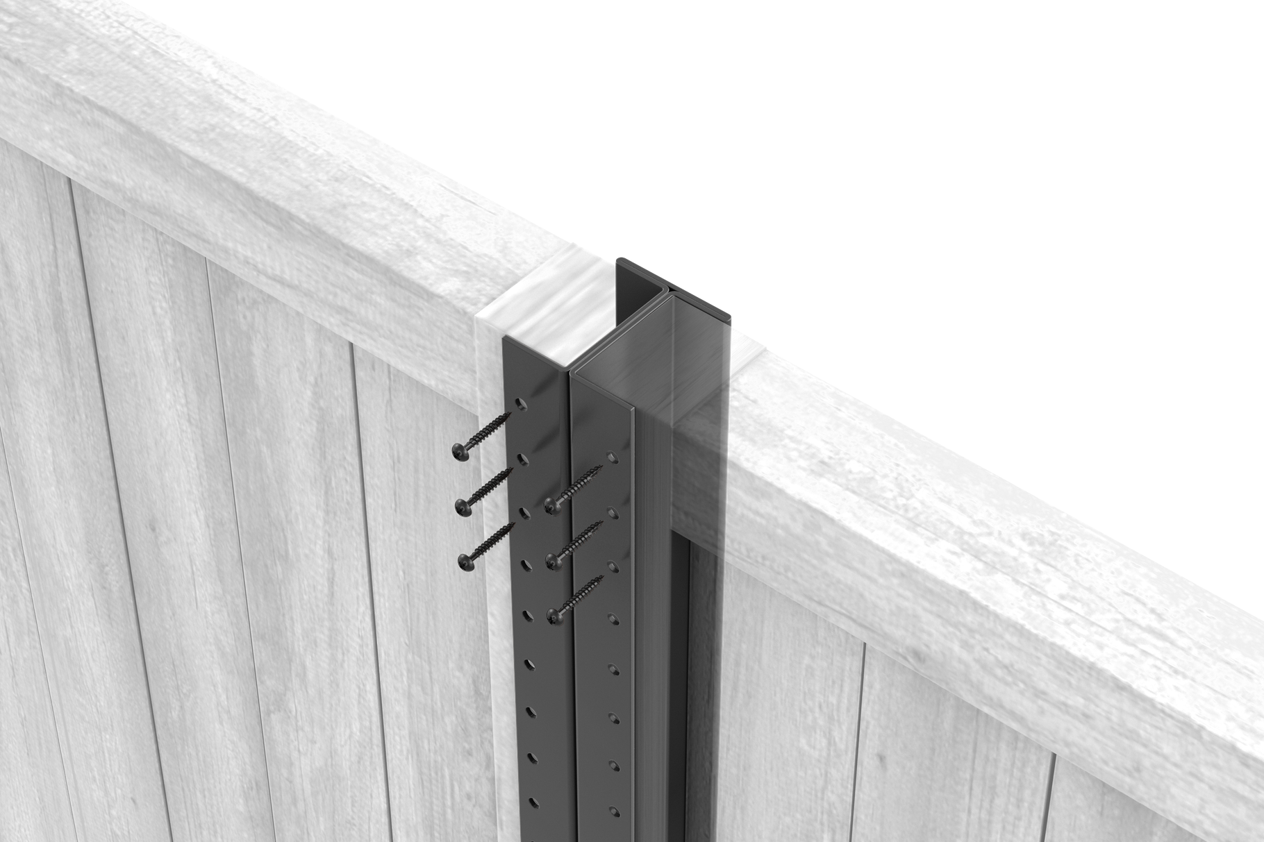 Anthracite Grey Metal Post