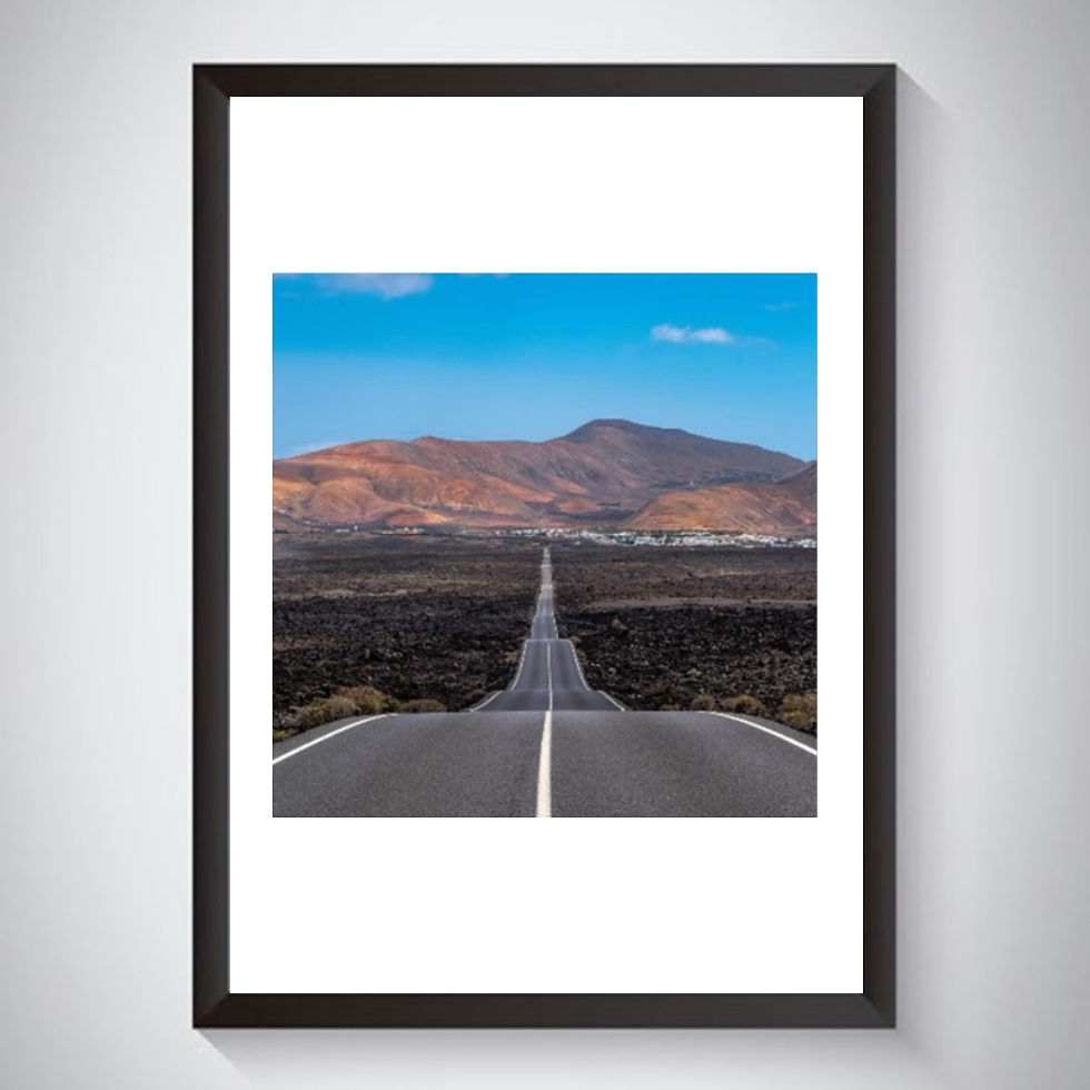 Thumbnail: Lanzarote Long Road - Photographic Print