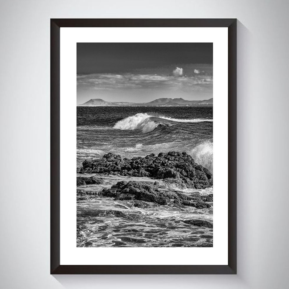 Rocks in the waves - Photographic Print