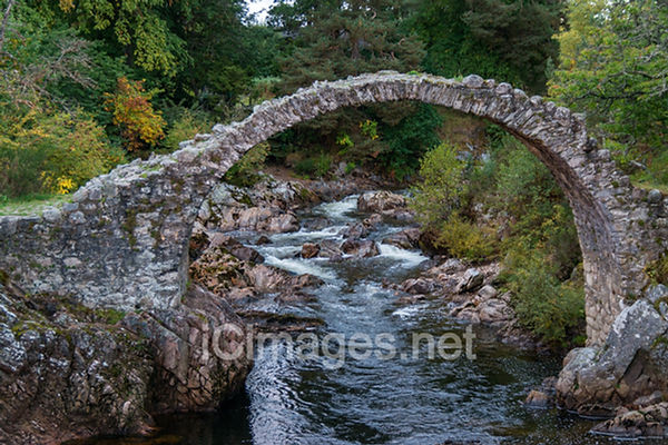 This wonderful frail looking stone footbridge can be seen in Aviemore in the Cairngorms National Park, Scotland.