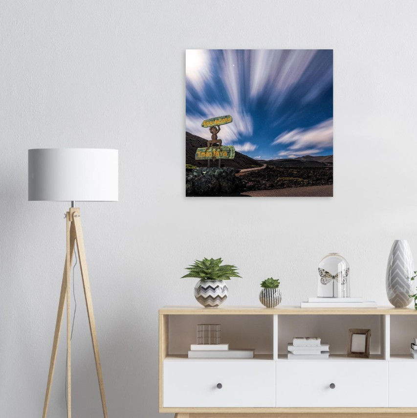 Thumbnail: Timanfaya National Park Sign - Photographic Print