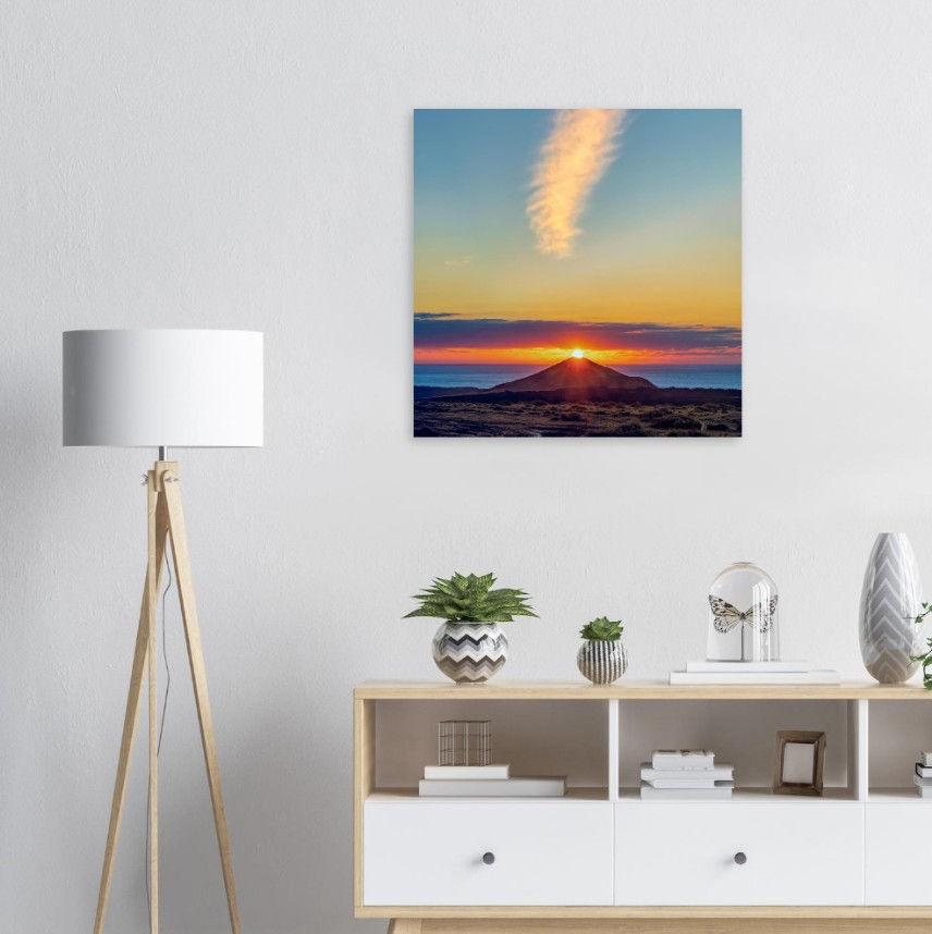 Thumbnail: Sunset on Volcano - Photographic Print