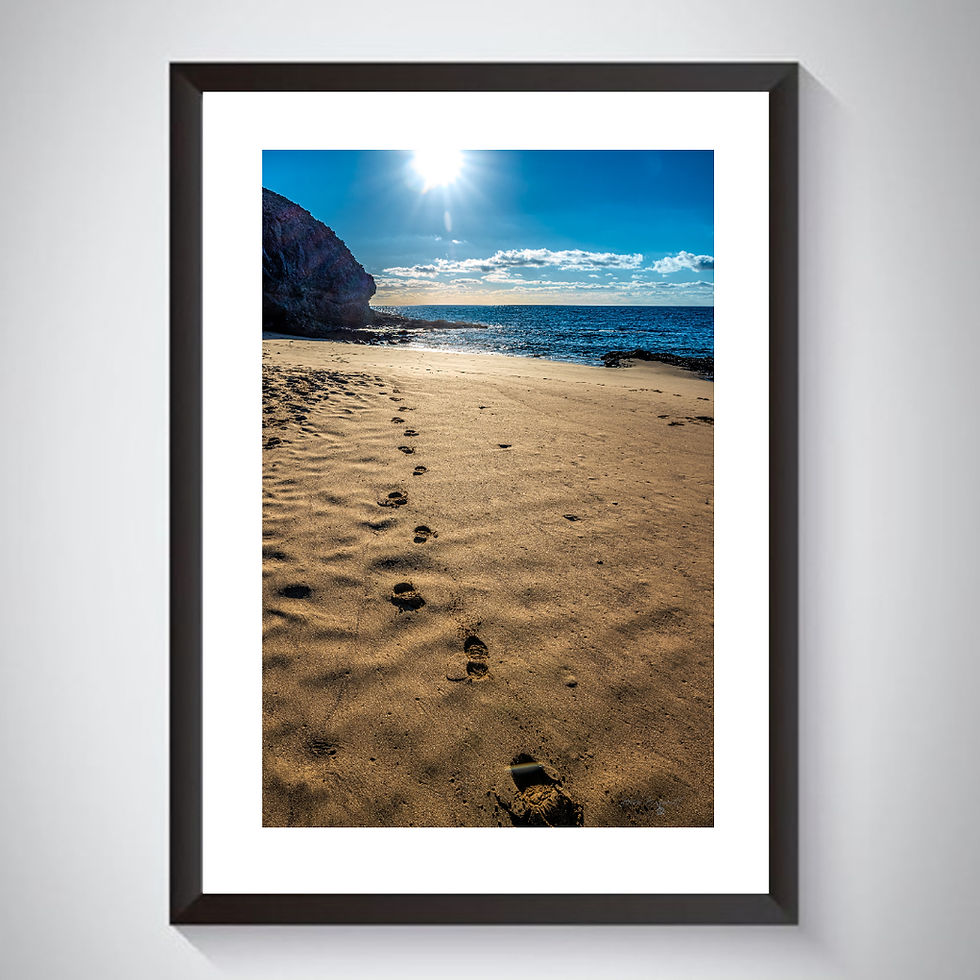 Footsteps In The Sand - Photographic Print