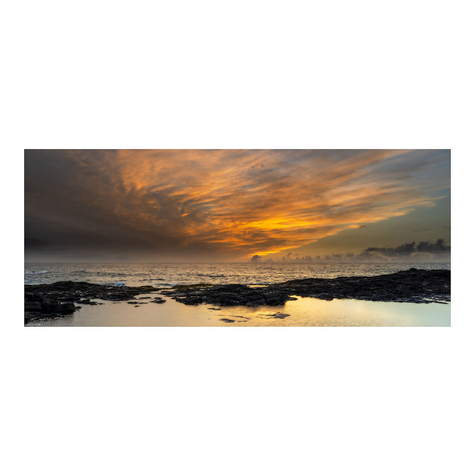 Thumbnail: Coastal Sunset Panorama - Photographic Print
