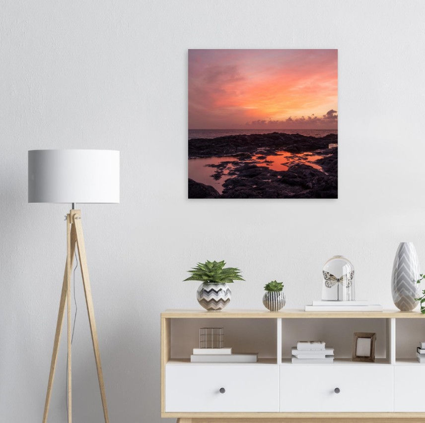 Thumbnail: Red Coastal Sunset - Photographic Print