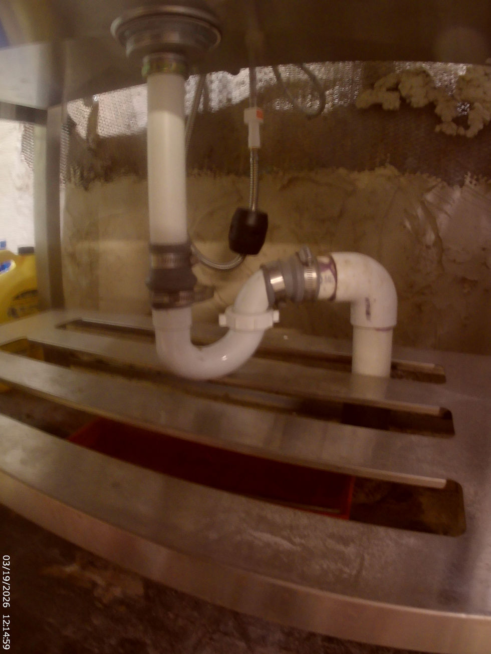 old laundry sink drain
