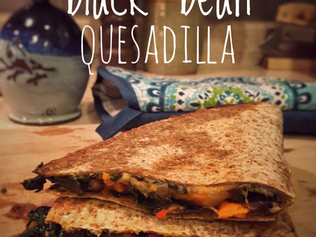 Spicy Yam & Black Bean Quesadilla