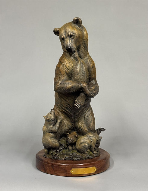 Maternal Mayhem by Raymond Gibby bronze 19x10x8 ed30 3900WEB.jpg