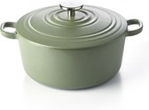 BK Bourgogne braadpan Ć 28 cm - groen - gietijzer - inductie