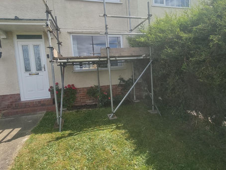 Secure Scaffolding Installation for Window Lintel Replacement in Bexhill