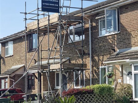 Secure Access Scaffolding Installed in Hastings for Roofing Repairs