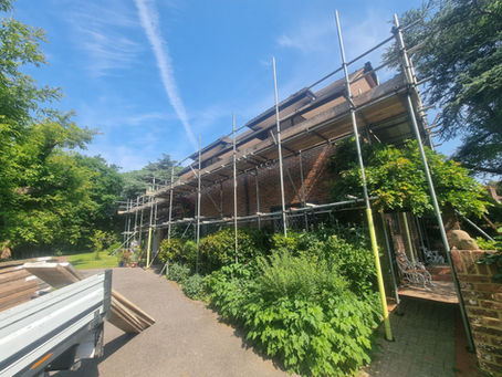 Scaffolding Installation in Cooden for Fascia, Soffit & Chimney Works