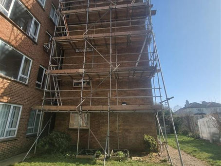 Scaffolding Installation for Repointing Works in St Leonards