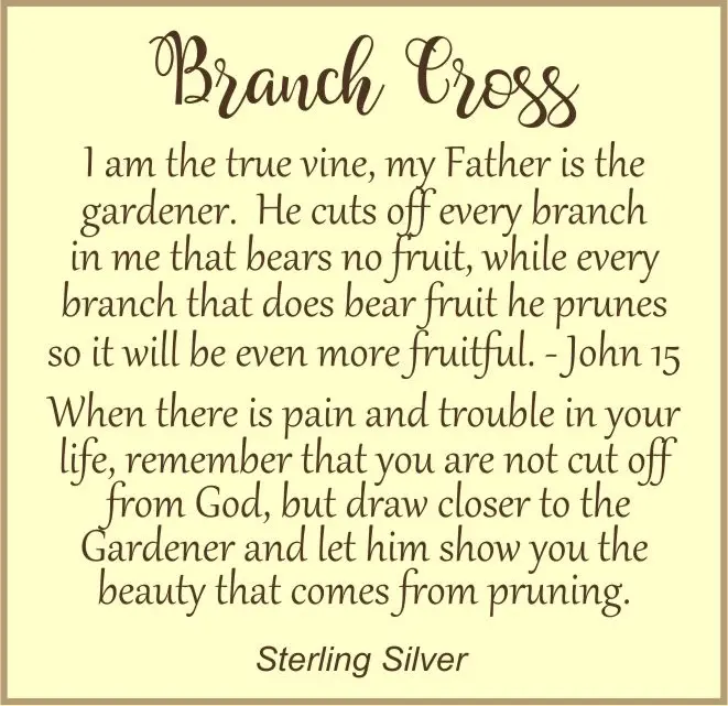 Thumbnail: John 15 Branch Cross Necklace