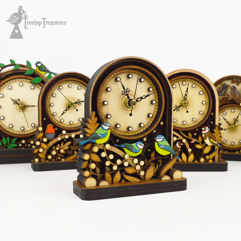 Thumbnail: Blue Tit Small Mantel Clock