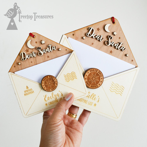 Personalised Letter to Santa Tree Decoration | treetoptreasures